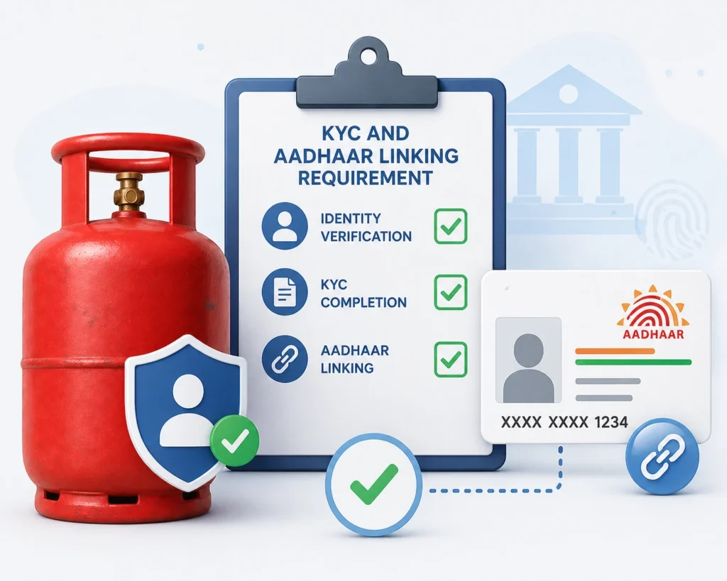 KYC and Aadhaar Linking Requirement For LPG Gas Cylinder