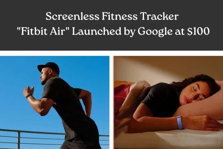 $100 Google Fitbit Air Fitness Tracker Launches With No Screen