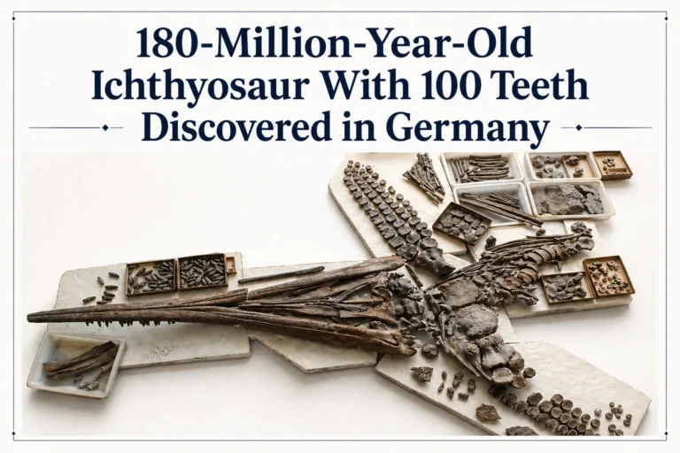 180-Million-Year-Old Ichthyosaur With 100 Teeth Discovered in Germany