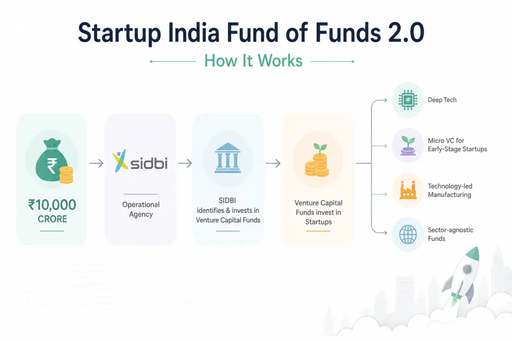 How Startup India Fund of Funds 2.0 Works
