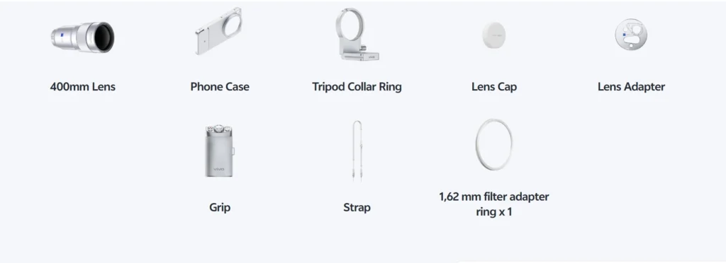 Vivo X300 Ultra Photography Kit Item List