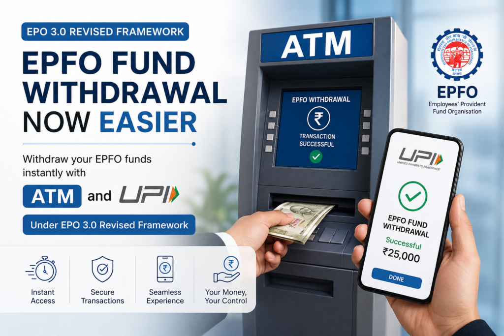 Withdraw PF Using UPI & ATM Under EPFO 3.0 New Rules 2026